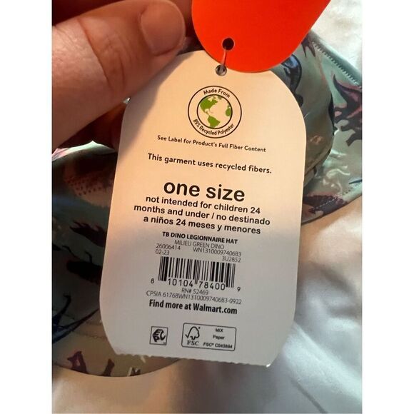 Wonder Nation Dinosaurs Tuck Away Flap Hat UPF 50+ NEW - Picture 6 of 9